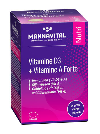 Vitamine D3 + Vitamine A Forte - Mannavital