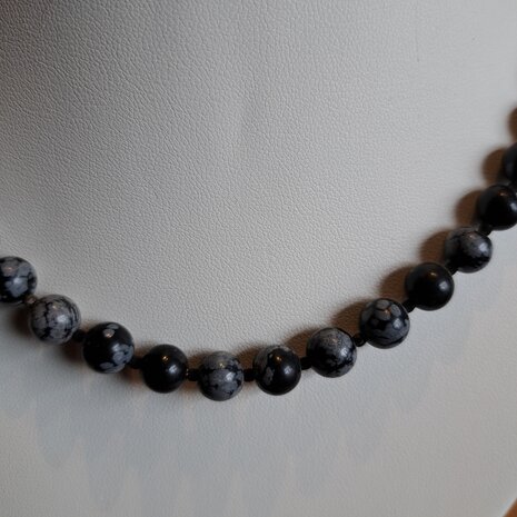 Parelketting Obsidiaan