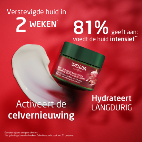 Granaatappel &amp; Maca verstevigende nachtcr&egrave;me - Weleda - 40 ml