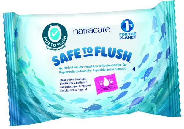 Vochtige doekjes - safe to flush - Natracare - 30 stuks